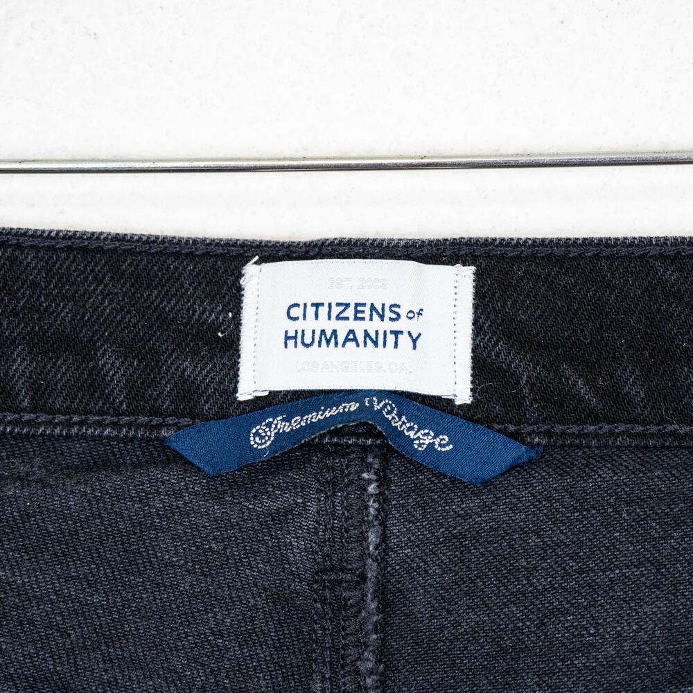 Citizens of Humanity Nora Trouser Leg Jeans Size 27 Black Cat eye - Picture 10 of 12